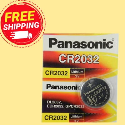 Bateria de relógio Panasonic CR2032 lítio 3V (Exp 12/2032) 1 peça - Imagem 1 de 2