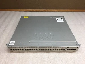 Cisco Catalyst WS-C3850-48P-S V05 3850 C3850-NM-4-1G 48-Port PoE+ GbE Switch - Picture 1 of 8