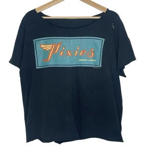 Camicia donna vintage 1991 Pixies Trompe Le Monde Cropped Tour taglia unica - Foto 1 di 4