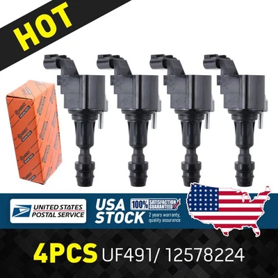 4Pcs Modigt New Ignition coils UF491 12578224 For Chevrolet Orlando 2012-2014 - Image 1 of 4