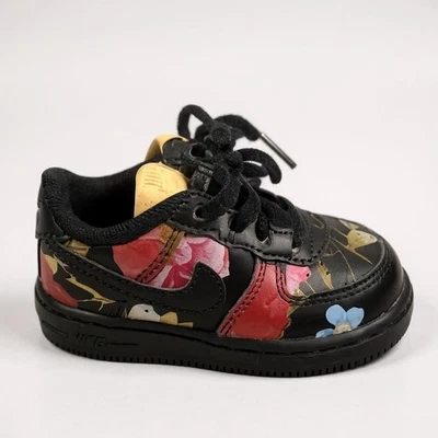 Nike Air Force 1 Low LXX Floral Negro Niñas Pequeñas Tenis Talla 5C Foto 1 de 4