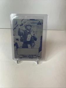 2021 Pro Set College Football Blaster Black Plate 1/1 Connor Bazelak - Picture 1 of 2