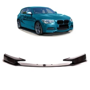 Front Spoiler Lip Matte Black fit for BMW 1 F20. F21 Hatchback 2011 2015 M-Tech - Picture 1 of 2