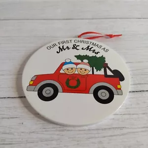 Weihnachtsschmuck frisch verheiratetes Paar UNSER ERSTES WEIHNACHTEN ALS MR & MRS - Bild 1 von 4