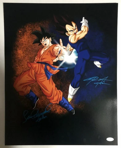 Sean Schemmel Chris Sabat Signed Autographed 16x20 Photo Dragon Ball Z JSA 10 Cover