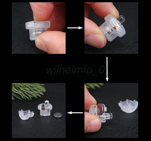 50pc Micro Mini LED Lights Little Battery Cordless Lighting DIY Craft Kit Decor - Picture 1 of 19