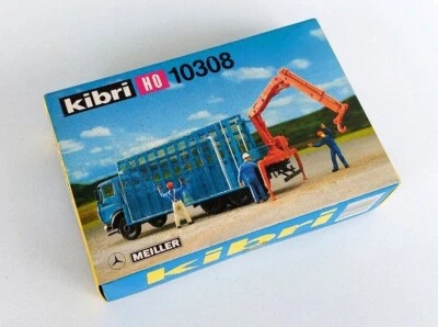 KIBRI 1:87 #10308 - Mercedes - Glass special transport with crane- KIT - Immagine 1 di 2
