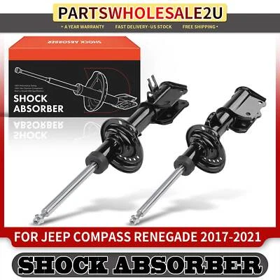 2Pcs Front Left & Right Side Shock Absorber for Jeep Compass 2017-2021 Cherokee - Image 1 of 4