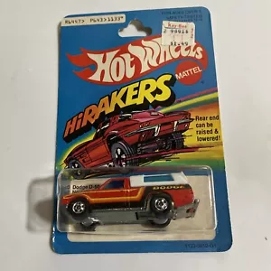 Vintage MATTEL HOT WHEELS DODGE D-50 #1133 HI RAKERS Cracked Blister 1979 (h3) - Picture 1 of 5