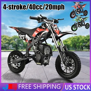 40CC Dirt Bike Kids Off Road Mini Pit Bike w/ 4-Stroke Fuel Powered Motorcycle - Picture 1 of 25