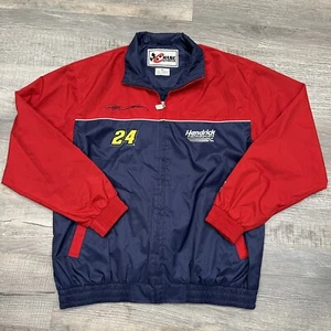 Vintage Chase Authentics Medium Jeff Gordon Nascar Windbreaker Jacket Moto Sport - Picture 1 of 21