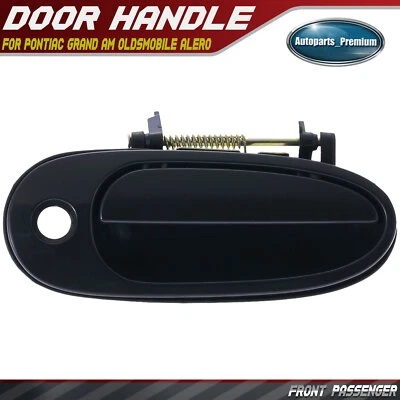 Front Passenger Exterior Door Handle w/ Keyhole for Pontiac Grand Am Olds Alero - Image 1 of 4