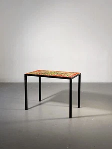 1950 VALLAURIS TABLE BASSE MODERNISTE ABSTRACTION LYRIQUE CERAMIQUE Belarti - Picture 1 of 17