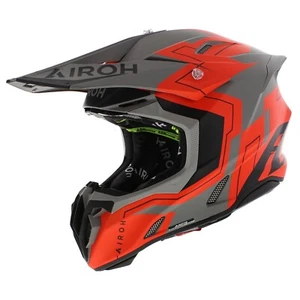 Airoh Twist 3.0 Dizzy Matt Grey Orange Black, Offroad MX Helmet Fast Ship - Picture 1 of 8