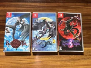 Bayonetta 1 & 2 & 3 set Nintendo Switch Japanese ver Tested - Picture 1 of 12