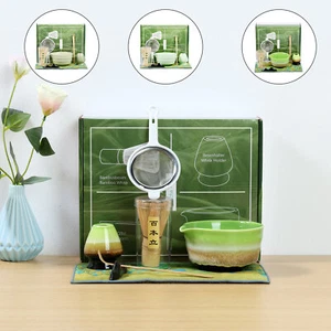 7Pcs Japanese Matcha Tea Set Matcha Making Starter Kit with Matcha Whisk lehcS+ - Picture 1 of 27