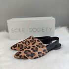 *NIB* Sole Society Kaniesa Leopard Cow Hair Pointed Toe Flats - Size 6