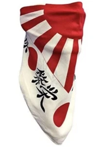 Red White Japanese Flag VELCRO®Brand close Adjustable Reversible Cotton Bandanna - Picture 1 of 4