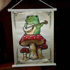 Cottage Core Frog Wall Scroll