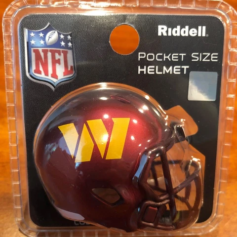 Washington Commanders pocket pro helmet NEW Riddell 2022 package clamshell WFT Cover