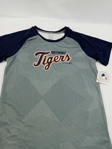 Detroit Tigers Shirt Boys Size Large 14-16 Jersey Style - Picture 1 of 9
