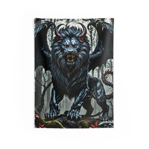 Fantasy Art Manticore Dungeons and Dragons RPG Games Tapestry Poster - Picture 1 of 1