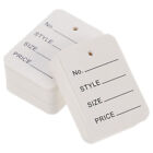 1000 Pcs White Paper Price Tag Practical Goods Tags Black Board Sign with Stand