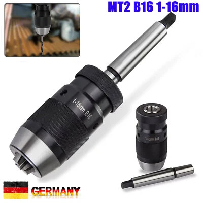 Bohrfutter Schnellspann-Bohrfutter 1mm-16mm B16 Mit Kegeldorn MK2 Austreiblappen - Bild 1 von 4