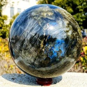 7LB Natural Magnífico Labrador Bola Cuarzo Cristal Piedra Espécimen Curación - Imagen 1 de 22