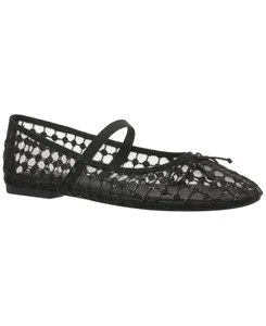 On 34th Womens Farroh Ballet Flats 10020814600 Black Woven 9.5M - Picture 1 of 12