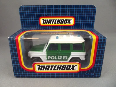 Matchbox Superfast MB30 Mercedes-Benz G Wagon Polizei Car 1989 Macau base MIB - Image 1 of 2