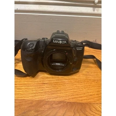 Cuerpo de cámara fotográfica Minolta Maxxum 400si 35 mm SLR negro SIN PROBAR Foto 1 de 4
