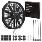 DNA MOTORING 14" High Performance Slim Electric Radiator Cooling Fan + Mount Kit