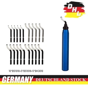 Metallgriff Handentgrater mit 20 Ersatzklingen für 3D Kunststoff und Aluminium - Bild 1 von 9