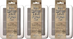 Mini latas de almacenamiento de tinta de socorro Tim Holtz - (paquete de tres latas) - Imagen 1 de 1