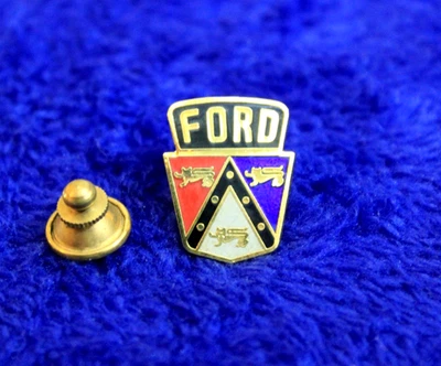 Ford Crest Hat lapel Pin Accessory Fairlane Galaxie Falcon Truck Blue Oval - Image 1 of 4