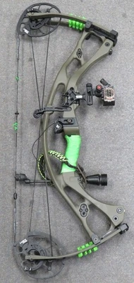 Arco compuesto verde Hoyt RX7 carbono REDWRX para diestros 50-60 lb Foto 1 de 4