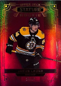 2022-23 Upper Deck Stature Boston Bruins Jakub Lauko Rookie #179 /75 - Picture 1 of 2