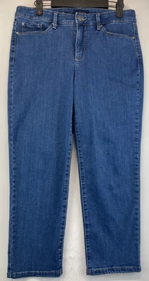Pantalones capri Charter Club Bristol - para mujer talla 6 - azul denim - elásticos (3370) Foto 1 de 4