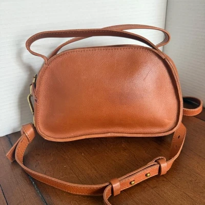 Madewell Сидней молнии верхний кожаный маленький Demi сумка через плечо сумочка регулируемый ремень - Изображение 1 из 4