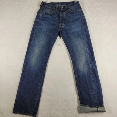 Levi's 501XX LVC Selvedge Sample Jeans Men's 32x32 Blue Denim Big E Dark Star - Image 1 of 4