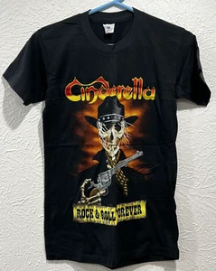 Vintage 80s Cinderella Rock and Roll Forever Tour 1989 Single Stitch Shirt Med - Picture 1 of 6