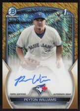 2023 Bowman Chrome Gold Shimmer Prospect Autographs Peyton Williams Auto /50