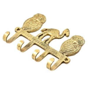 Stile Antico Ottone Decorativo Animali Ganci Supporti Vintage Finitura 2 Pz - Foto 1 di 4