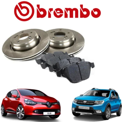 Kit Dischi e Pastiglie Anteriori Brembo Renault Twingo III Clio IV Dacia Sandero - Imagen 1 de 4