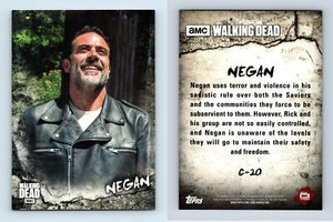 Negan #C-20 The Walking Dead Road To Alexandria 2018 Topps Character Card