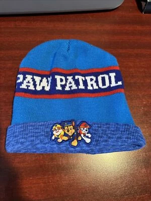 Sombrero de invierno Paw Patrol para niños pequeños 2T-5T niños persecución mashall escombros usado en excelente estado Foto 1 de 4