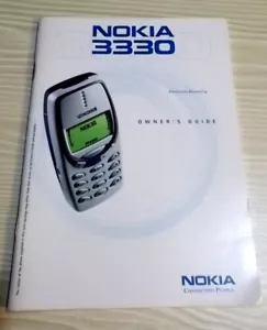 NOKIA 3330 INSTRUCTION OWNERS GUIDE - 2001 - vgc - Picture 1 of 7