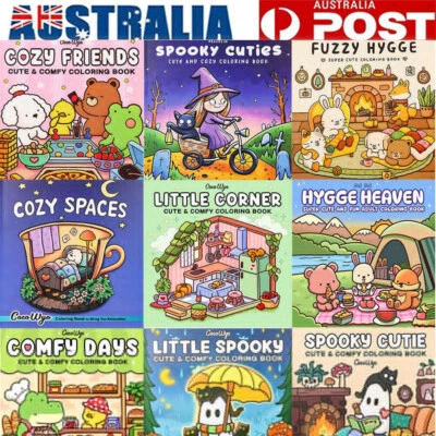 Coloring Book Cozy Daily For Adults and Teens Cute Design Animal Cha By Coco Wyo - image 1 of 4