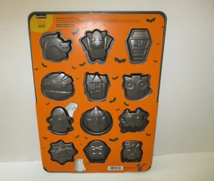 NEW Sweet Creations Monster Halloween Cookie Pan Haunted House Ghost Cat - Picture 1 of 5